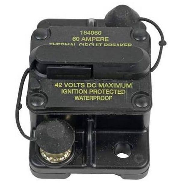 NEW OEM COOPER BUSSMAN CIRCUIT BREAKER 0-42VDC 60 AMP MANUAL TYPE III CB184F60